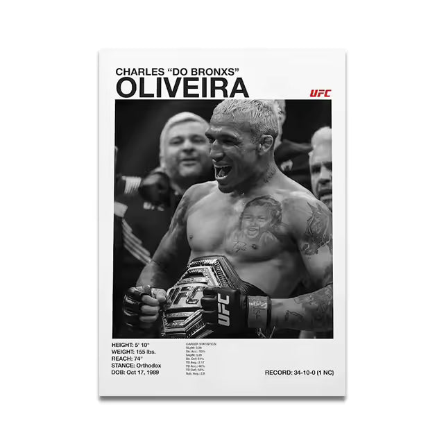 FIGHTER OLIVEIRA Art Print