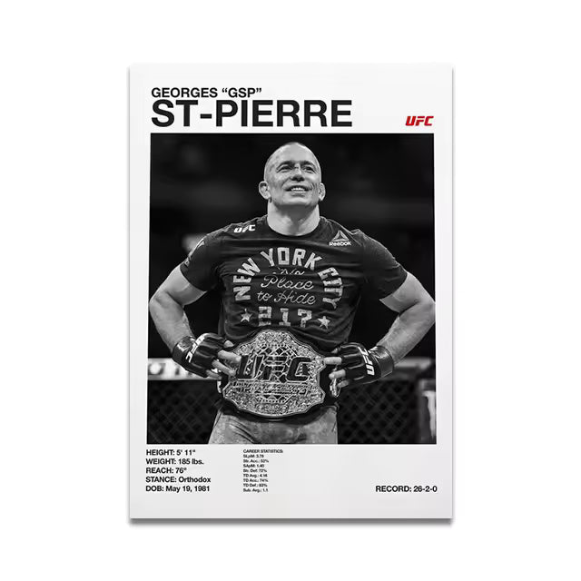FIGTHER ST-PIERRE Art Print