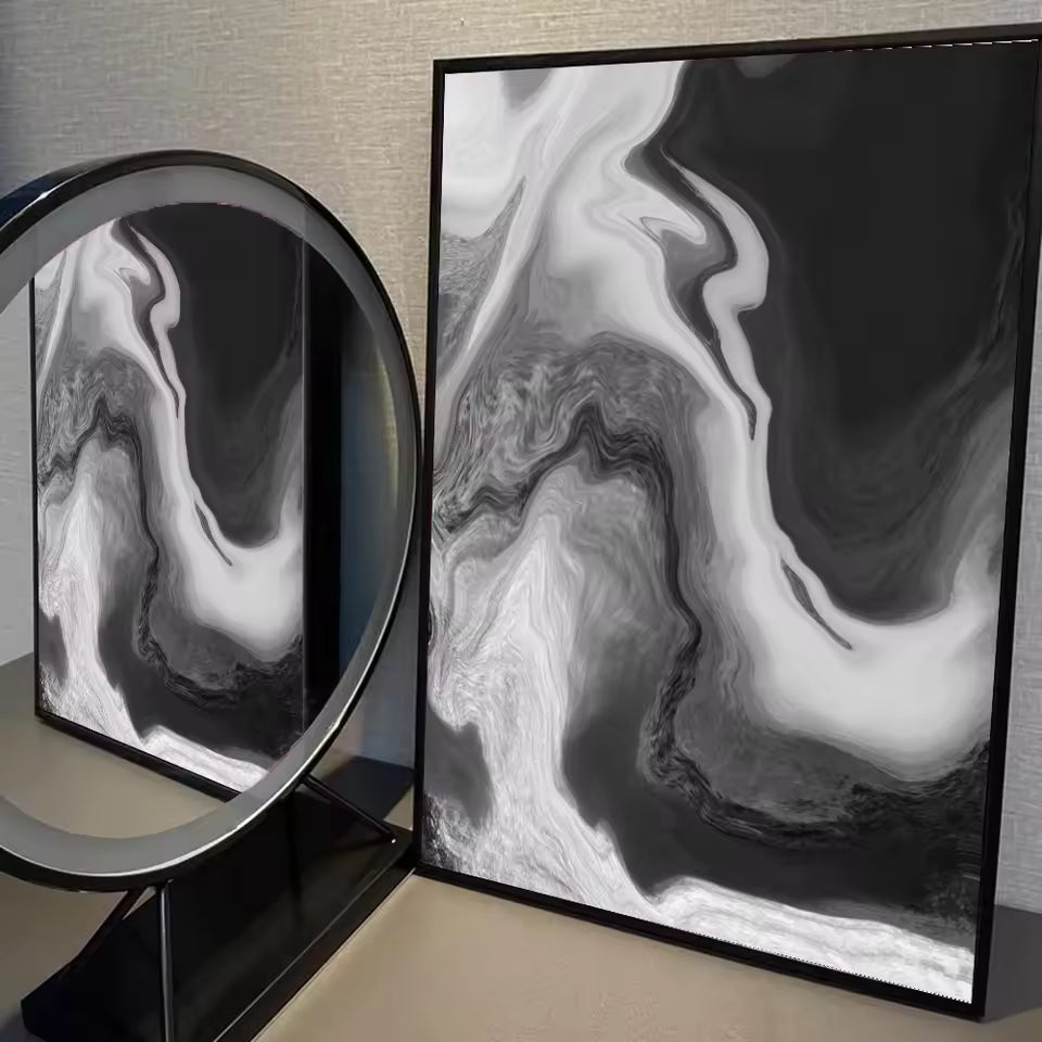 Abstract Sand B&W Art Print